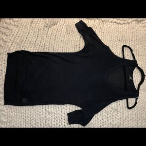 Long open shoulder shirt